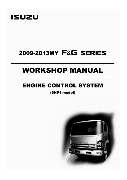 Manual de Reparación Control Motor Isuzu 2009-2013MY F&G Series