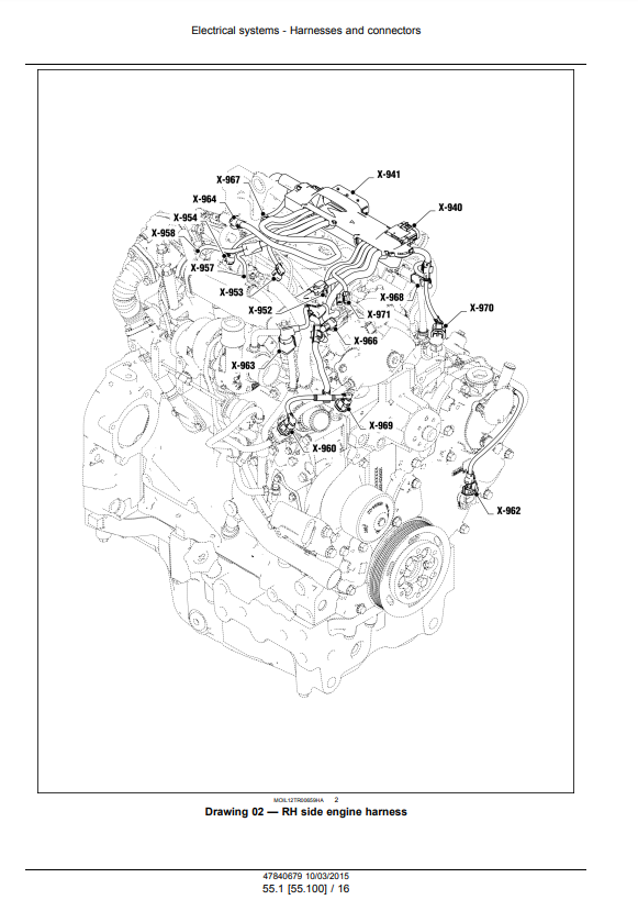 Manual de Reparación Diagrama Eléctrico Tractor New Holland T4.85, T4.95, T4.105, T4.115