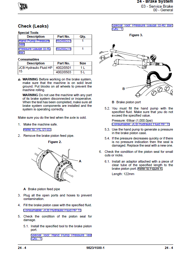 Manual de Reparación Eje JCB SD70 SD80