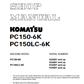 Manual de Reparación Exacavadora Komatsu PC160-6K, PC180LC, 180NLC-6K