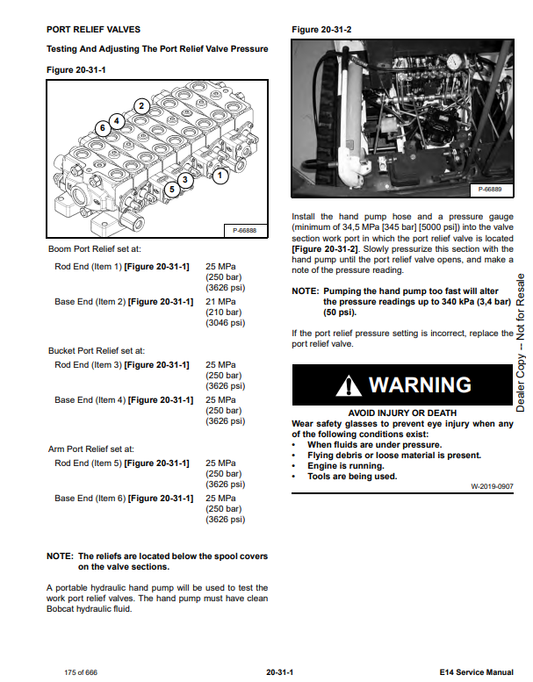 Manual de Reparación Excavadora Compacta Bobcat E14