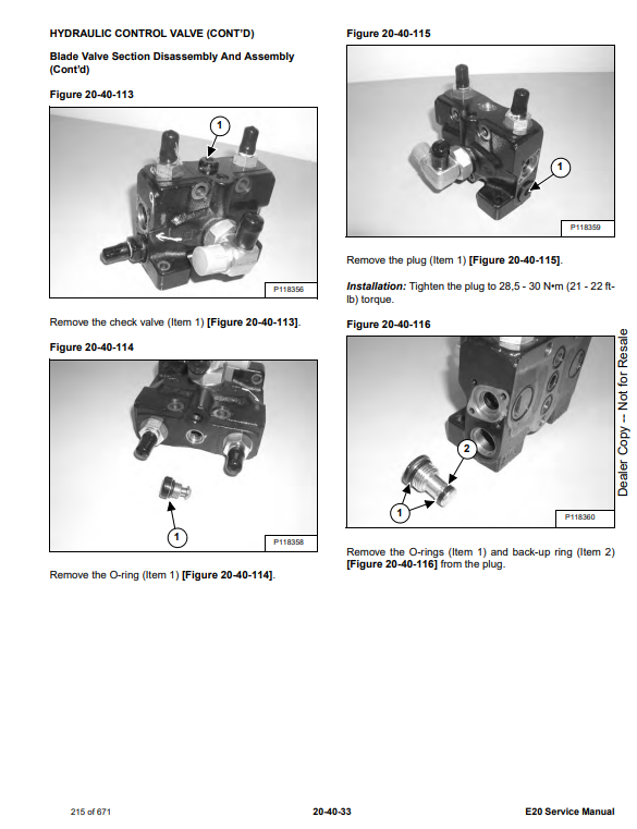 Manual de Reparación Excavadora Compacta Bobcat E20
