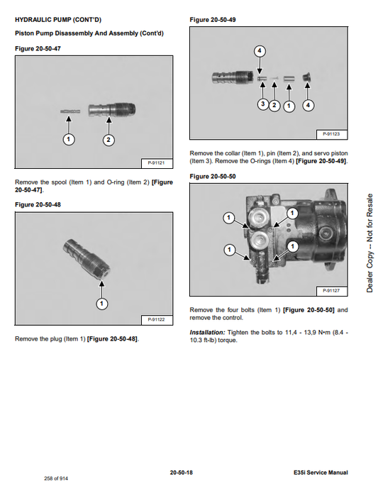 Manual de Reparación Excavadora CompactaBobcat E35i