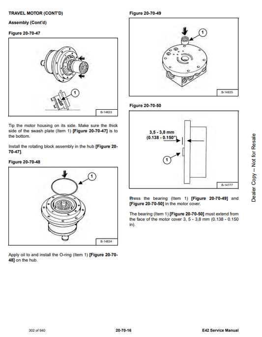 Manual de Reparación Excavadora Compacta Bobcat E42
