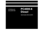 Manual de Reparación Excavadora Diesel Komatsu PC4000-6