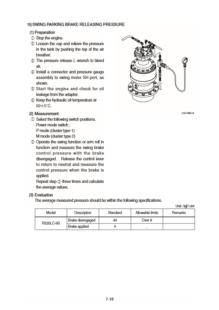 Manual de Reparación Excavadora Hyundai R220-9S