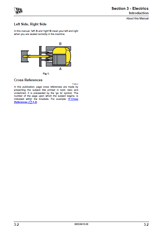 Manual de Reparación Mini Excavadora JCB 8025ZTS, 8026CTS, JS30, 8029CTS, 8030ZTS, 8035ZTS