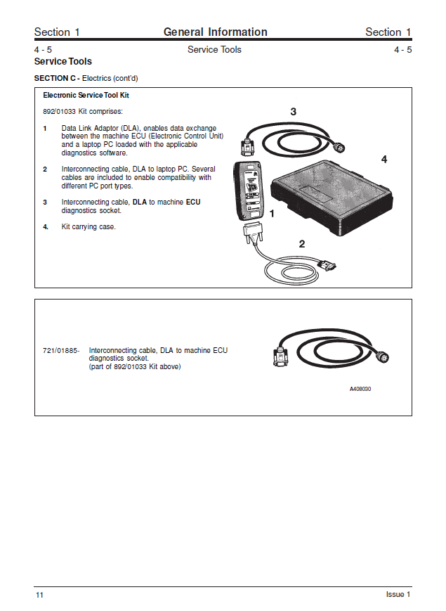Manual de Reparación Excavadora JCB JS210
