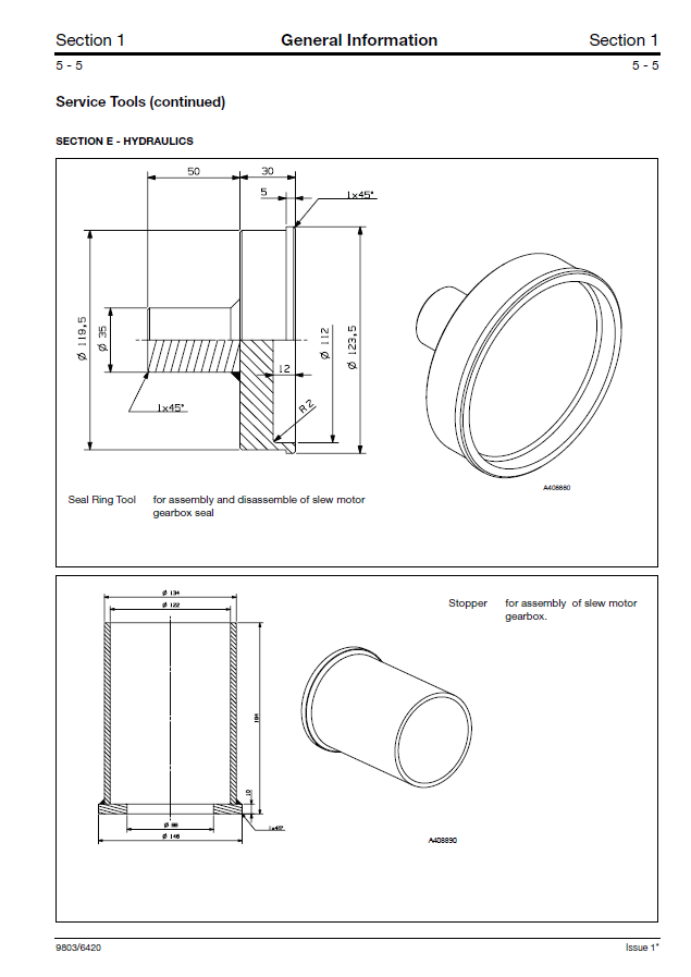 Manual de Reparación Excavadora JCB JS330, JS450, JS460, JS500