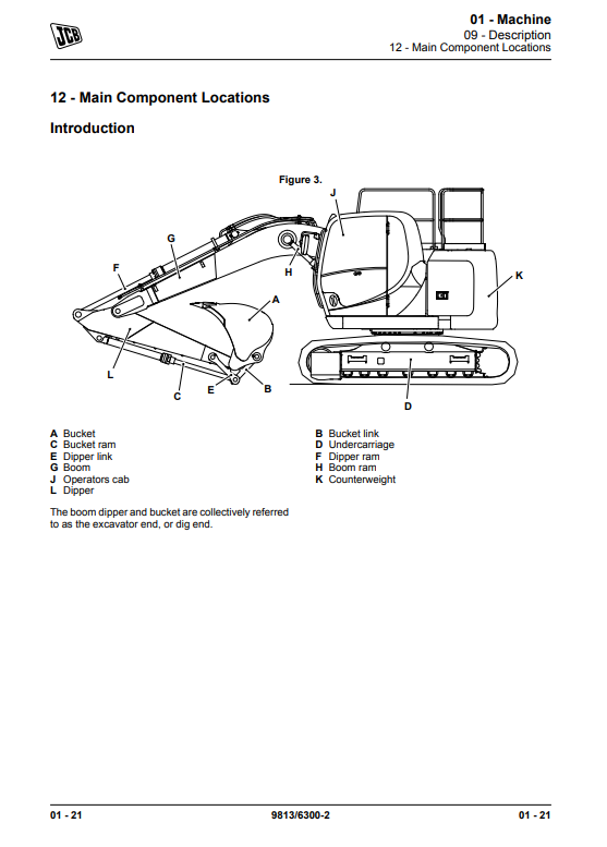 Manual de Reparación Excavadora JCB JZ140 T4i, JZ141 T4F