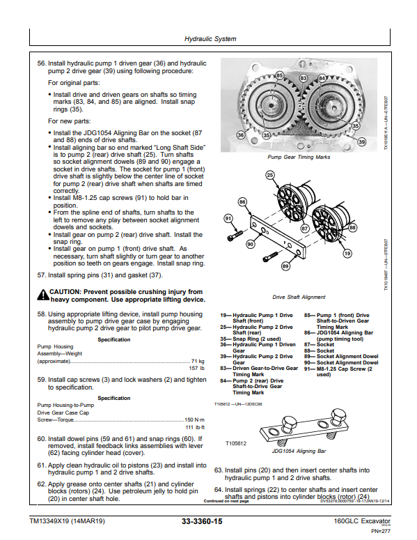 Manual de Reparación Excavadora John Deere 160GLC