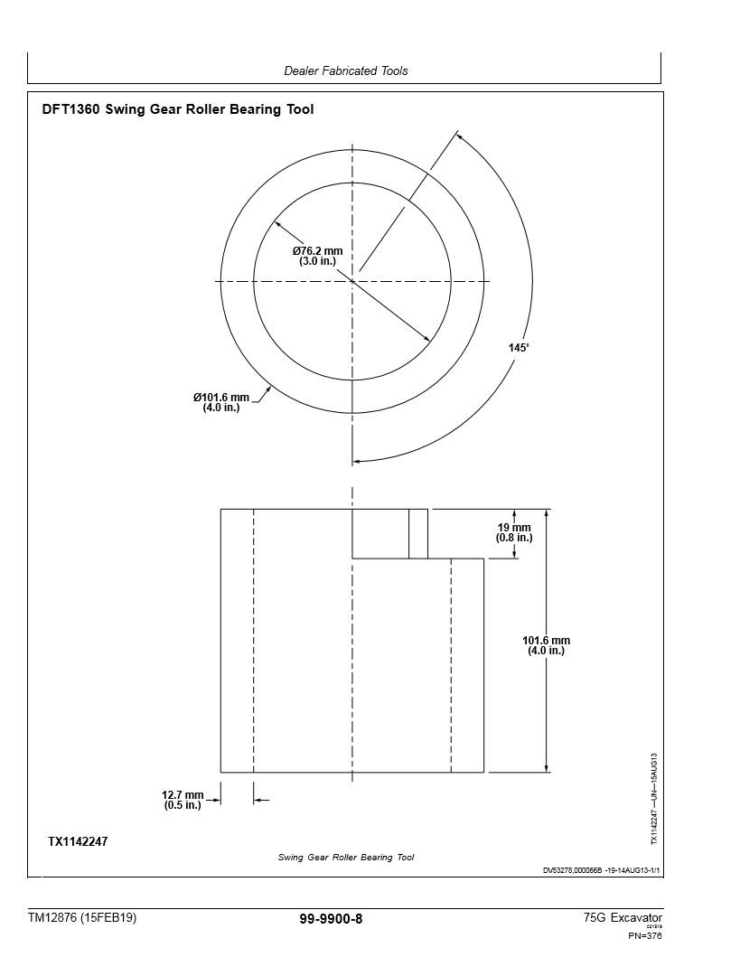 Manual de Reparación Excavadora John Deere 75G