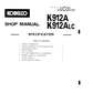 Manual de Reparacion Excavadora Kobelco K912A, K912ALC