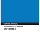 Manual de Reparación Excavadora Kobelco MD140BLC