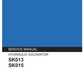 Manual de Reparación Excavadora Kobelco SK013 , SK015