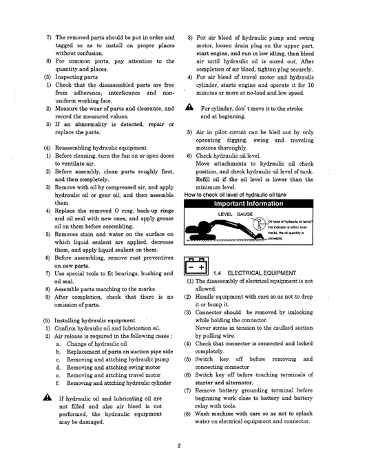 Manual de Reparación Excavadora Kobelco SK115SRDZ, SK135SRLC