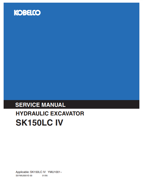 Manual de Reparación Excavadora Kobelco SK150LC IV