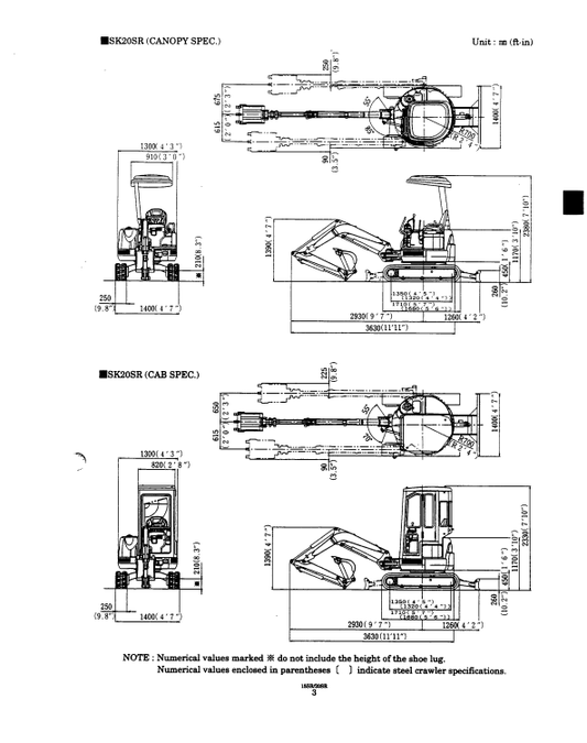 Manual de Reparación Excavadora Kobelco SK15SR , SK20SR