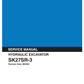 Manual de Reparación Excavadora Kobelco SK27SR-3