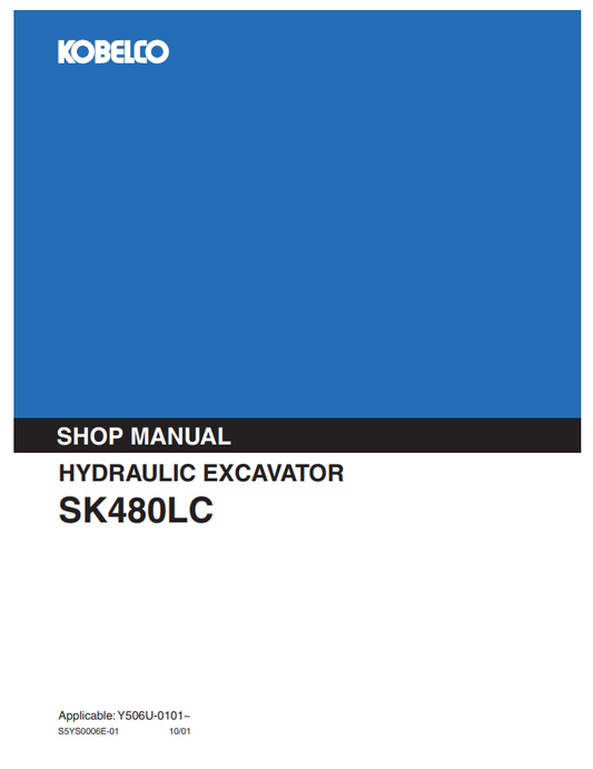 Manual de Reparación Excavadora Kobelco SK480LC