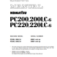Manual de Reparación Excavadora Komatsu PC200-6, PC200LC-6, PC220-6, PC220LC-6