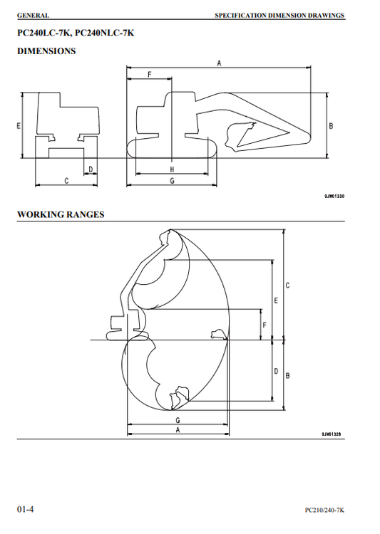 Manual de Reparación Excavadora Komatsu PC210-7K, PC240-7K