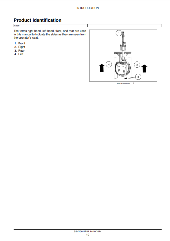 Manual de Reparación Excavadora New Holland E35B Tier 4