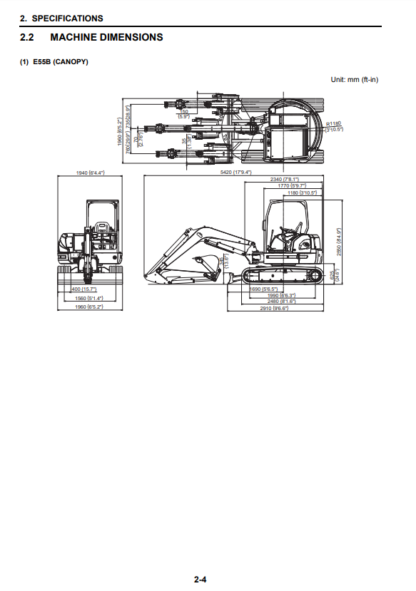 Manual de Reparación Excavadora New Holland E55B Tier 4