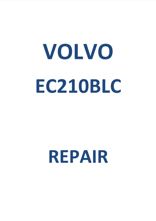 Manual de Reparación Excavadora Volvo EC210BLC