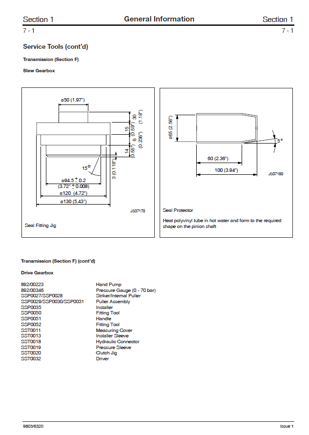 Manual de Servicios Excavadora sobre Ruedas JCB JS200W