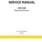 Manual de Reparación Excavadora sobre Ruedas New Holland WE150B
