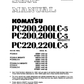 Manual de Reparación Excavadota Komatsu PC200-5, PC200LC-5, PC220-5, PC220LC-5
