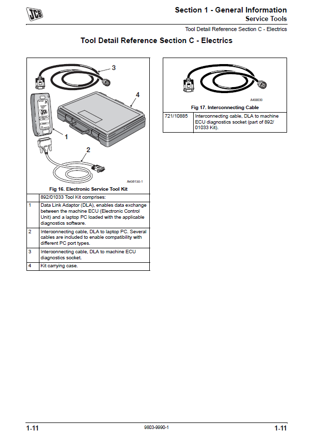 Manual de Reparación Mini Excavadora JCB 8085