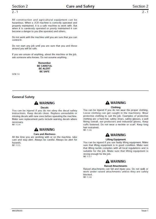Manual de Localización de Averias JCB ROBOT 190, 1110