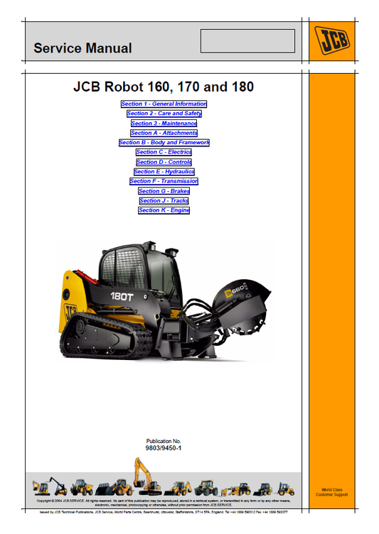 Manual de Reparación JCB Robot 160 170 180