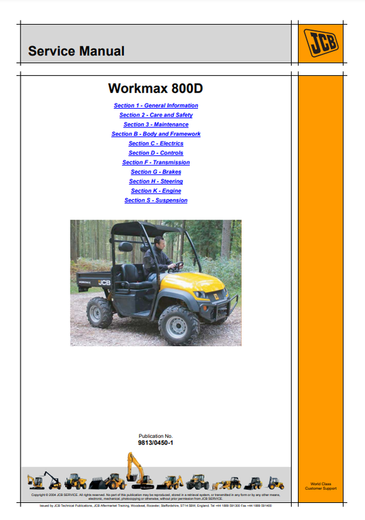 Manual de Reparación JCB Workmax 800D
