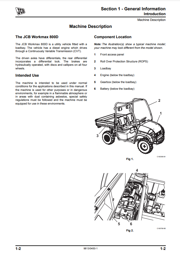 Manual de Reparación JCB Workmax 800D