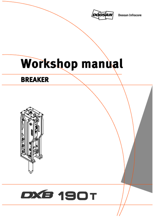 Manual de Reparación Martillo Hidráulico Doosan DXB190T