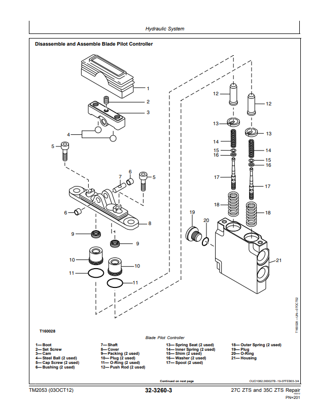 Manual de Reparación Mini Excavadora John Deere 27C ZTS - 35C ZTS