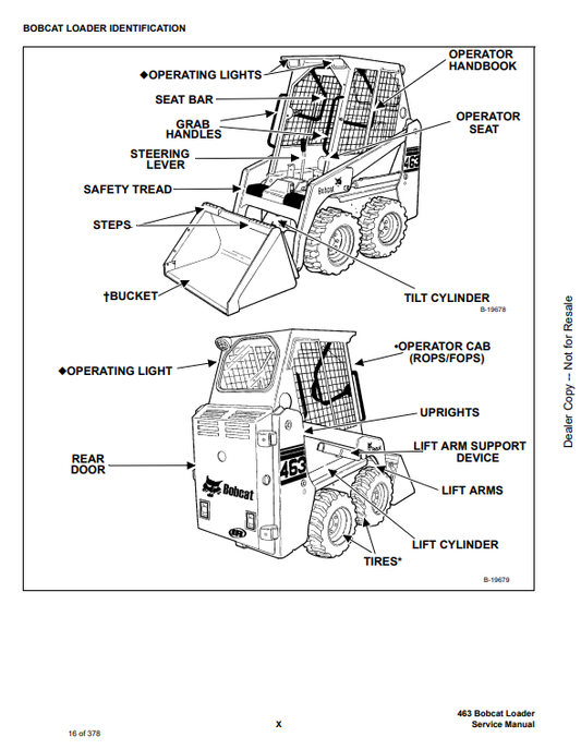Manual de Reparación Minicargador Bobcat 463