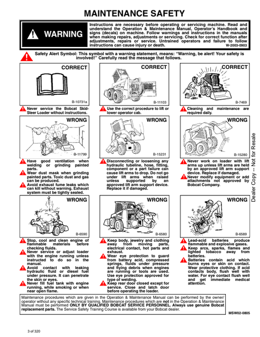 Manual de Reparación Minicargador Bobcat 974, 975