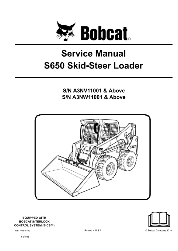Manual de Reparación Minicargador Bobcat S650