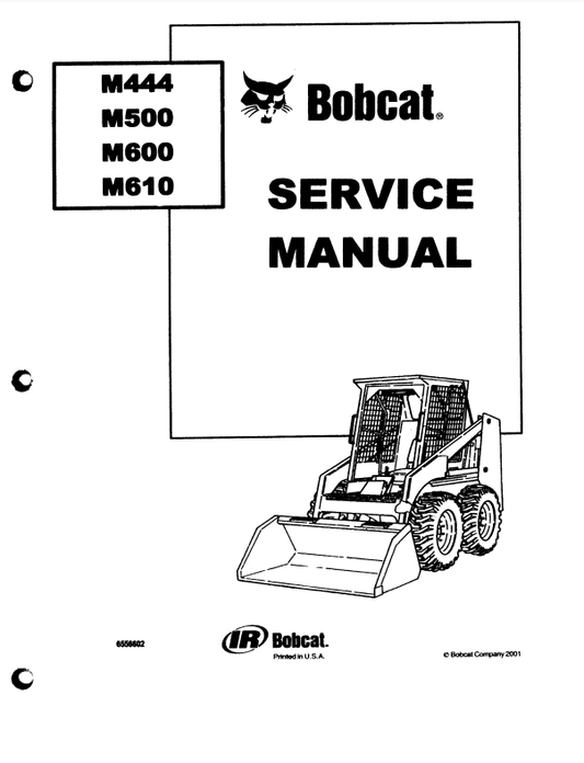 Manual de Reparación Minicargadoras Bobcat M444, M500, M600, M610