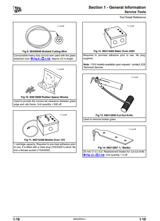 Manual de Reparación Minicargador de Plataforma Grande JCB