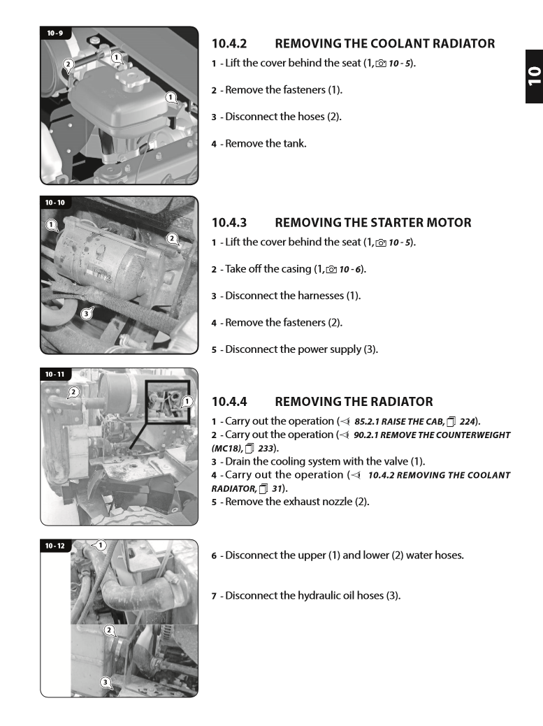 Manual de Reparación Montcarga Manitou MC18-2, MC18-4, MC25-2, MC25-4, MC30-2, MC30-4, MSI25, MSI30, MSI 35
