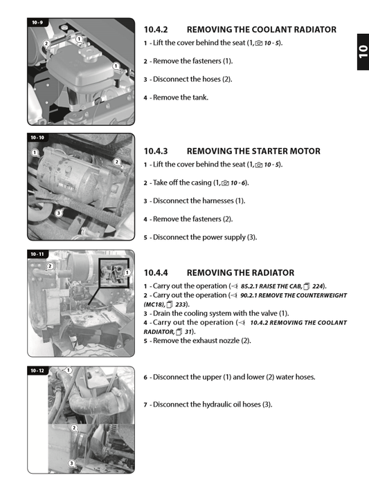 Manual de Reparación Montcarga Manitou MC18-2, MC18-4, MC25-2, MC25-4, MC30-2, MC30-4, MSI25, MSI30, MSI 35