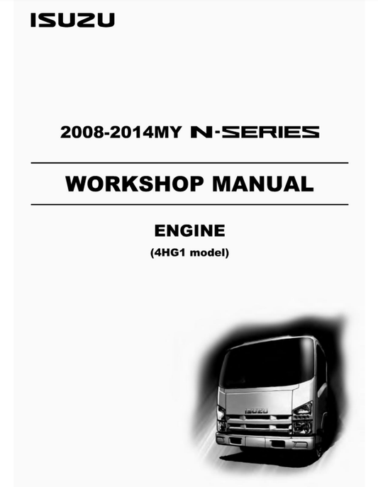 Manual de Reparación Motor Isuzu 2008-2014MY N-Series 4HG1