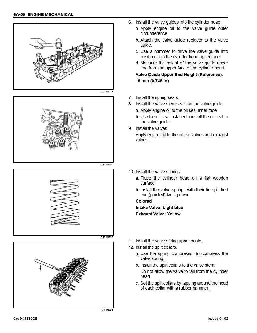 Manual de Reparación Motor Isuzu 6HK1 Relaciónado con Productos Case