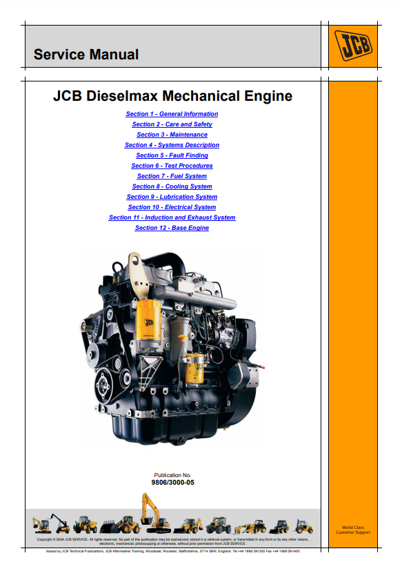 Manual de Reparación Motor JCB Dieselmax