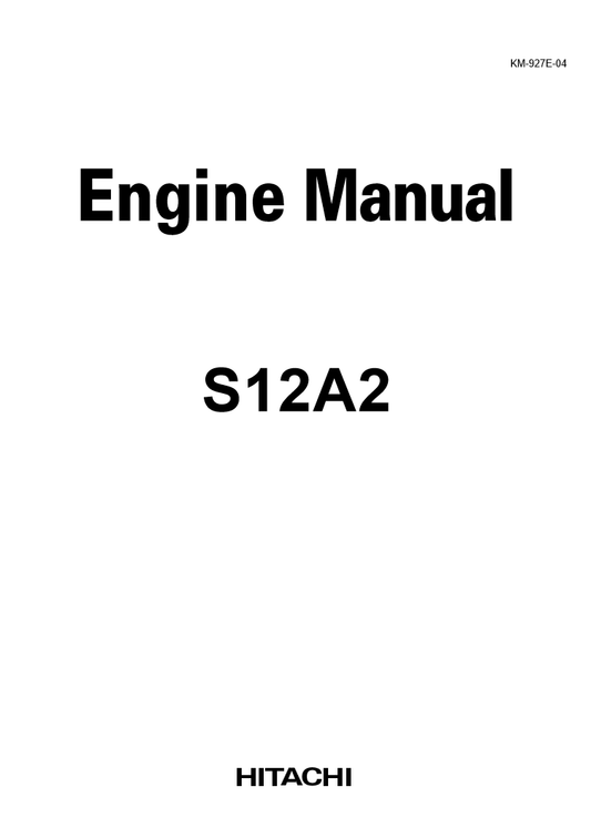 Manual de Reparación Motor Mitsubishi - Hitachi S12A2